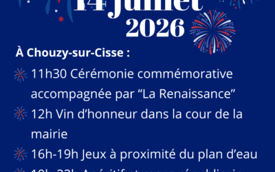 Fêtes nationale du 14 juillet 2026