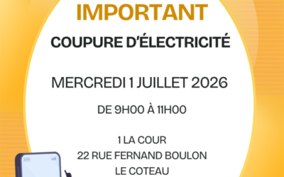 Coupure d&rsquo;électricité